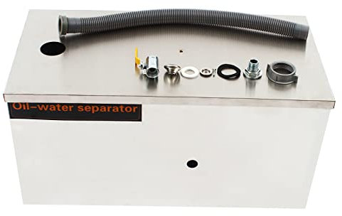 Séparateur de graisse, séparateur d'huile, séparateur d'huile, filtre à cinq niveaux, résistant aux acides et aux alcalins, idéal pour les restaurants et les applications commerciales