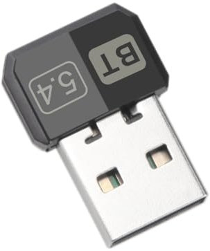 Adattatore bluetoot 5.4 con cd, Chiavetta Bluetooth usb per PC Laptop EDR Dongle USB Bluetooth Compatibile con Windows 11/10/8.1/7 (bluetooth 5.4)