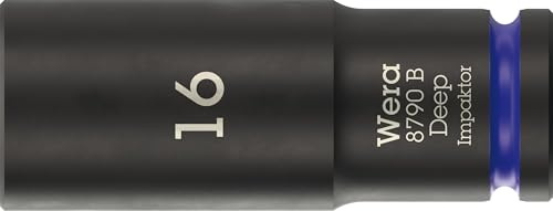 Wera 8790 B Impaktor Deep Bussole con attacco da 3/8, 16 x 63 mm