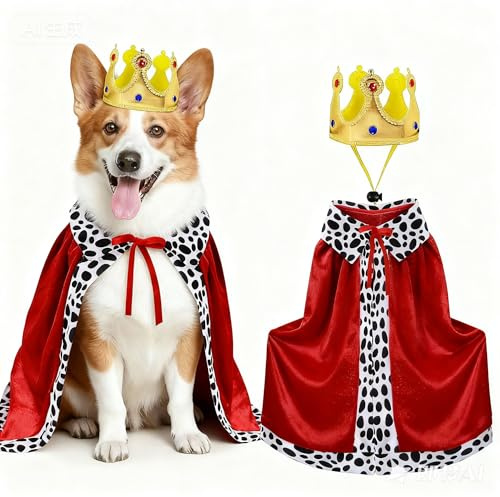 Puluole Costume per cani di taglia grande, costume di Halloween per cani, divertente, per cani e gatti (M)