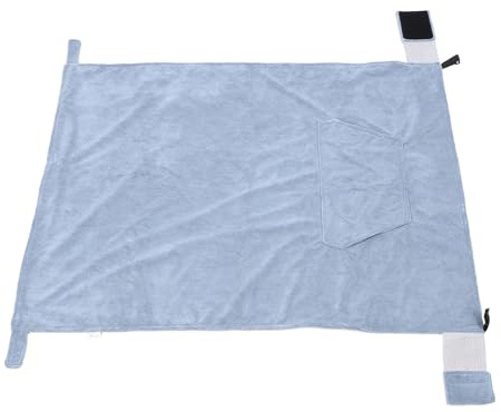 LMHHMIN Manta para silla bolsillo, forro de TPU, manta de forro polar para las rodillas, manta para el regazo para exteriores, para oficina y hogar.