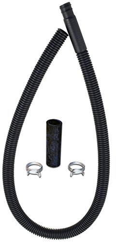 Whirlpool DRNEXT4 Genuine OEM Outer Drain Hose Extension For Washers, 4 Feet Flexible Black Corrugated Accessory – Replaces 1937138, AH3496978, EA3496978, PS3496978