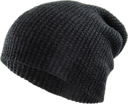 KBW-10 BLK Comfortable Soft Slouchy Beanie Collection Winter Ski Baggy Hat Unisex Various Styles
