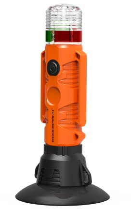 GOODSMANN Flashlight All Round Signal Light for Boat Kayak with Suction Cup & Magnetic Base