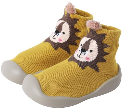 XQ&XG Calzini Scarpe Primi Passi Neonato Unisex | Antiscivolo, Suola Morbida, Traspiranti, Incantevole
