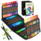 KIMIGO Dual Brush Pen Set, 120 Farben Filzstifte, Fineliner und Pinselstifte mit Schwarzer Tragetasche und Malbüchern, Pinselstifte Marker Aquarell Stifte für Kinder und Erwachsene