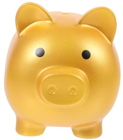 minkissy Salvadanaio Forma Maiale Infrangibile Barattolo per Risparmiare Carino e Decorativo per Adatto per Ogni Tipo Moneta Compleanno Colore Medio