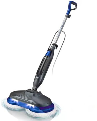 eziclean Balai 2 en 1 : Nettoyeur Vapeur/Cireuse de Parquet Steam Wave 360