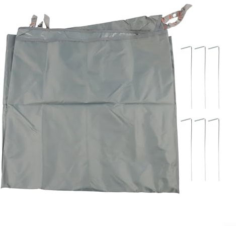 Tappetino esagonale per tenda da picnic, impermeabile, in tessuto Oxford con chiodi a terra, resistente agli strappi, per esterni, spiaggia, campeggio, escursionismo (240 x 210 cm)