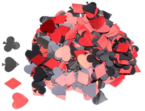HIAKDOFT Scarti di Poker Colorati 90g per Decorazione Tavolo Festa, Confetti Sparsi per Matrimoni e Compleanni, Decorazioni Creative per Eventi e Bomboniere Stile Casuale