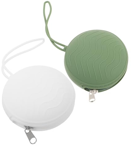 YARNOW Porte-tétine Silicone 2pcs Fermeture Éclair Sécurisée pour Bébé, Pochette de Rangement Multifonctionnelle et Portable pour Usage Quotidien et Voyage