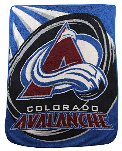 Société du Nord-Ouest NHL Colorado Avalanche Puck Sherpa Throw, 127 cm par 152,4 cm