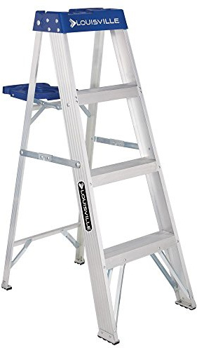 Louisville Ladder 4-Foot Aluminum Step Ladder, 250-Pound Capacity, AS2104