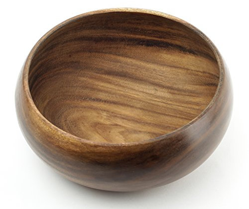 levandeo Holzschale 15cm rund aus Akazie - Holzschale Holzschälchen Obstschale - Deko Dekoration Aufbewahrung Akazienholz Schale Dekoschale
