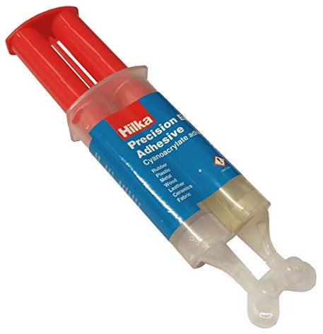 Hilka 2 Part Epoxy Resin Syringe Precision Hard Setting Adhesive Glue