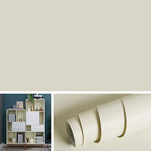 Livelynine Papel Pintado Liso Beige Papel Pintado Pared Dormitorio Moderno Papel Tapiz Paredes Habitacion Papels Pintados Autoadhesivo Pared Vinilos Beige Para Muebles Vinilo Beige Adhesivo 40CMX2M