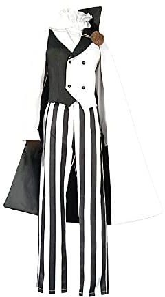 OSIAS Nikolai Gogol Ensemble de costumes de style noir et blanc - Réplique de qualité supérieure avec dimensionnement précis(XXL)