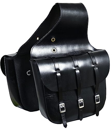 Borsa da sella in pelle con cinghie e fibbie in ottone/SS per cavalli/borsa da sella per cavalli/borsa da sella per cavallo ME-WSB-039