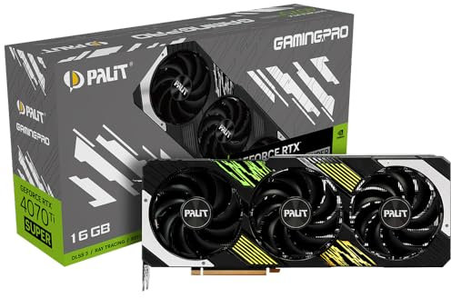 Palit GeForce RTX 4070 Ti SUPER 16GB GamingPro - 16GB GDDR6X, 1x HDMI, 3X DP Black