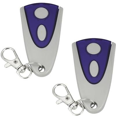 2PCS 433.92MHz Replacement Remote for Novoferm Garage Door & Novotron 502 - Universal Key Fob for Electric Gates and Garage Doors