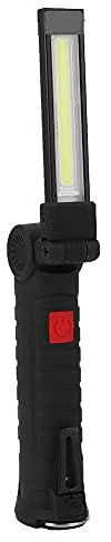 NDNCZDHC Lampada da Lavoro Ricaricabile con Cinque Modalità di Illuminazione, Lampada da Lavoro a LED con Gancio per Base Magnetica, Luce Portatile per Escursionismo, Arrampicata