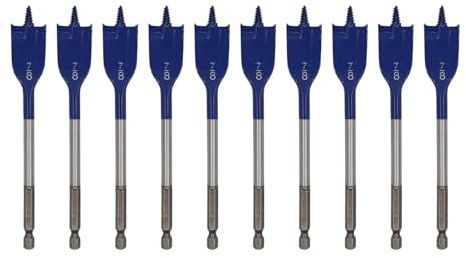 Tovyvw Pack of 10 DSB1011B Bits 7/8 in. x 6 in. Daredevil Spade Bits Replacement Part New for Bosch