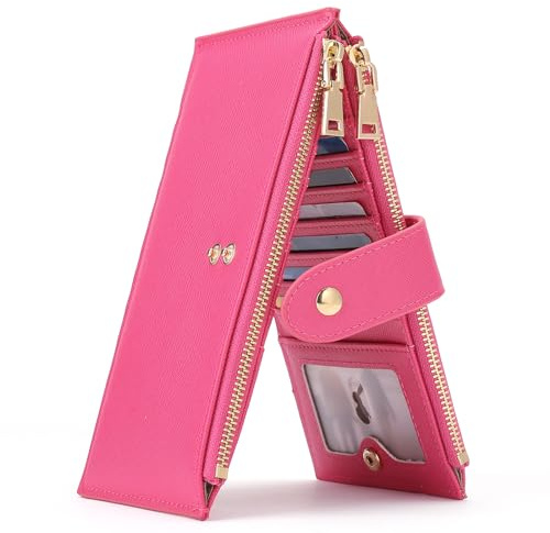 GOIACII Purses for Women RFID Blocking Large Bifold Travel Credit Card Holder Wallets for Ladies