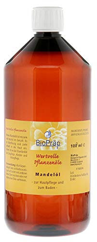 Olio di mandorle per la cura del corpo e come additivo da bagno, 1000 ml