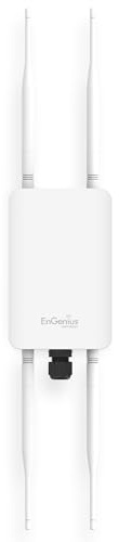 EnGenius ENH1350EXT Wi-Fi 5 AC1300 Outdoor Access Point - IP67 Weatherproof, Dual-Band Long Range Extender, MU-MIMO, PoE Injector & Mounting Kit Included