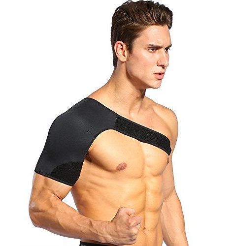 Compresión Soporte de hombro derecho Brace, Prevención de lesiones y recuperación Neopreno Brazo Estabilizador Manga de hombro 28-40 pulgadas