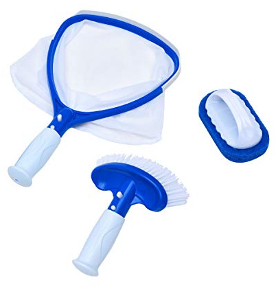 LiKing Spa â Professional Maintenance and Cleaning Kit for Hot Tub and Spa with Skimmer,Brush & Scrubber Pad-Hot Tub Cleaning Tool Accessory Set Cleaning Brushes for Household use