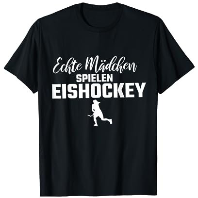 Echte Mädchen Hockey Eishockey Trikots T-Shirt