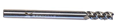 RexMills - VHM Schaftfräser Ø 4mm mit 3 Schneiden - Hartmetall Schlichtfräser zur Aluminiumbearbeitung (4mm)