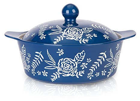 Wisenvoy Casserole Dish With Lid - Oven Safe Ceramic Baking Dish