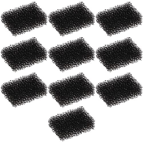 Create idea 10 Stück Haustier Wasserbrunnen Filterschwamm für 2,0L Haustier-Trinkbrunnen-Ersatzfilter Katze Hund, Wasserspender Filter, 33 X 23 X 12 Mm, Schwarz