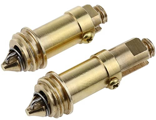 AYLIFU 2 Stück Messing Pop-Up Bolzen Badezimmer Waschbecken Klick Sound Messing Push Federstecker Einfacher Pop Up Click Plug Bolt Ersatz