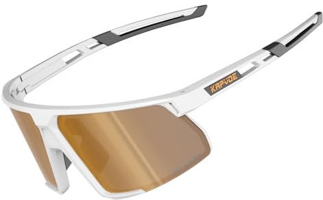KAPVOE Polarizzati Occhiali Ciclismo Sportivi Donna Uomo UV400 Protezione Corsa MTB Bicicletta Bici Corsa Guida Pesca Golf Baseball 08