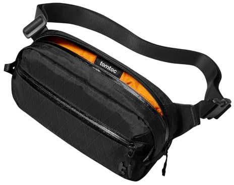 tomtoc 3,5L X-Pac Bolso de Pecho con Protección RFID, Impermeable Ligero Bolso Bandolera, Hombres y Mujeres Bolso de Hombro, Bolso Cruzada de Viaje para Uso Diario al Aire Libre