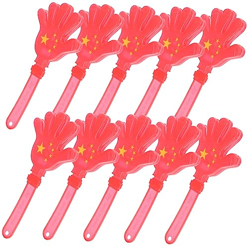 TOPBATHY 10piezas Matracas Para Eventos Aplaudidores De Mano Accesorios De Fiesta Divertidos