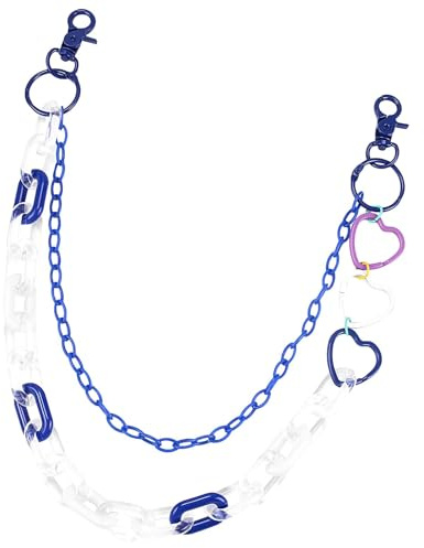Jean Chains for Women, Jean Chain 2 skiktade byxor länkkedja | Handväska tillverkning, män midjetillbehör för midjor fickbältesbyxor byxor
