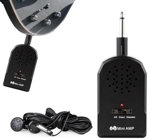 Piccolo amplificatore per chitarra, amplificatore per chitarra, Effetti per chitarra AMP per basso wireless, Effetti di pratica di strumenti musicali a corde personali per donne, studenti, ragazze, il