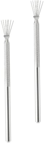 SHINEOFI Outils De Sculpture en Argile Métal 2 Pièces pour Poterie Texture Fine Et Modelage Accessoires Polyvalents pour Artistes Et Loisirs Créatifs Création Céramique Précise