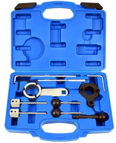 INREPRO Strumento di Regolazione del Motore Albero a camme Attrezzo Distribuzione del Motore Kit di Attrezzi per la Messa in Fase del Motore per VW Audi Seat Skoda 1.6, 1.9, 2.0 TDI