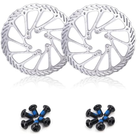 EICKMO 2 PCS Bike Disc Brake Rotors 160/180/203 mm with 12 Bolts - Stainless Steel Bicycle Rotors for Road Mountain BMX MTB Bicycles (160 mm)