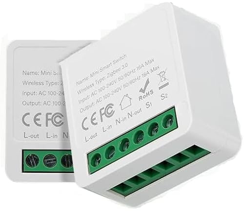 Kraslaw Zigbee Unterputz-Relais mit Energiemessung | Zigbee 3.0 Smart Modul, 16A, 3500W | App-Steuerung, Timer & Szenen | kompatibel mit Tuya, Smart Life, Alexa, Google Assistant