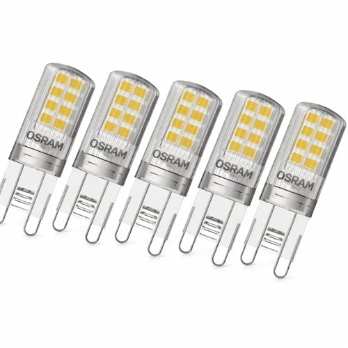 Osram LED Stiftsockellampe, G9, Warmweiß, 5er Pack, 2.6W, Klar, 30W Ersatz, 220-240V 5er SPARPACK