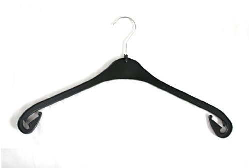 100 Stück Kunststoff Kleiderbügel schwarz NA47 47cm Made in GERMANY/Mit drehbarem Haken