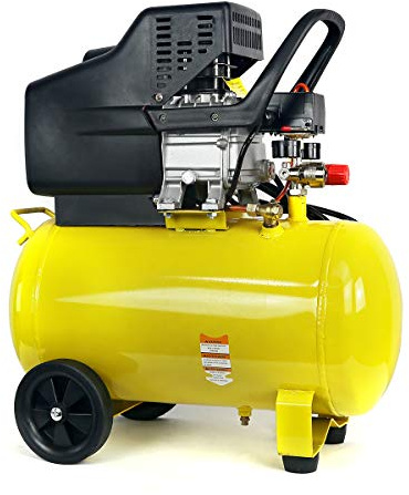 Stark USA 3.5HP 10 Gallons Air Compressor Tank Ultra Quiet Horizontal Tank Adjustable Pressure Ideal for DIY, Home & Garage Applications, 8.37 CFM