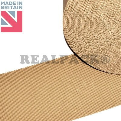 REALPACK® CORRUGATED CARDBOARD PAPER ROLL ROLLS WRAP PAPER CRAFT 30 750mm X 25m BEST QUALITY