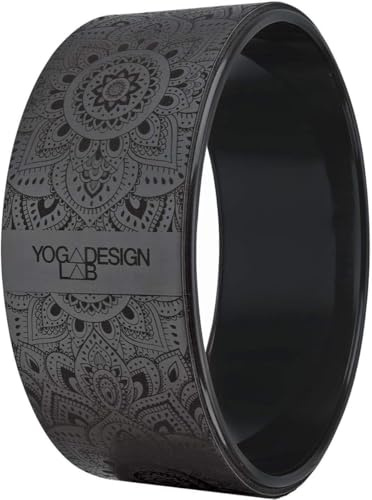Yoga Design Lab | THE YOGA WHEEL | Eco Printed, Extra Strength, Padded, Dharma Exercise Wheel | Enhance Your Postures and Stretch Deeper